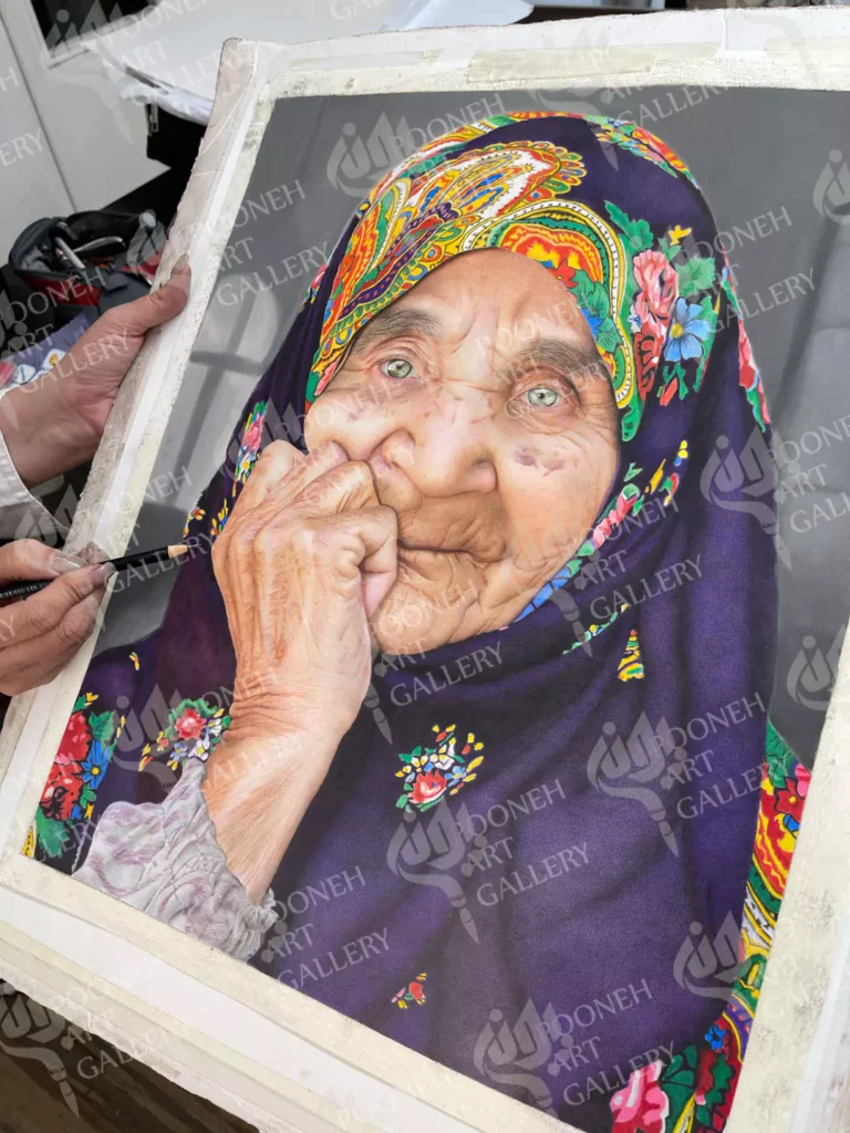کلاس آموزش نقاشی با مدادرنگی